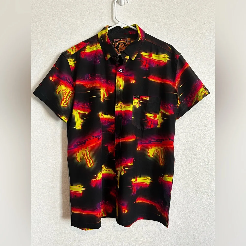 Retro Rifle Button Down - Picture 1 of 2